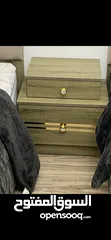  2 غرفة نوم كامله تختين + خزانة + مرآة مع أدراج تخزين +كومدينا+ طاولة مكتب نفس اللون حيزيد 25JD