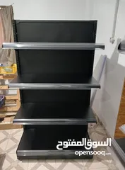  1 رفوف معدنية للسوبر ماركت  مفرد. ومجوز (وسطي)