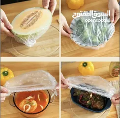  2 100 pcs disposable food cover
