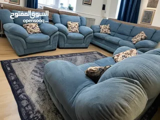  3 طقم كنب دب امريكي الاصلي فاخر فخم  +طقم دب وريكلاينر فخم  جدا وكالة للبيع بسعر رائع  التوصيل مجاني