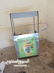  1 عربية ذره ومشروبات ساخنه جديده لم تستعمل نهائيا للبيع