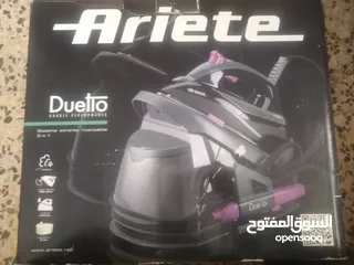  5 مكوا بخار من نوعيه ARIETE نضيف مش مستعمل جديد 2400W بوخذ لتر ماء اللون اسود وزهري