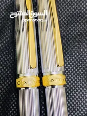  5 طقم أقلام كارڤين ألماني أصلي جديد لم يستعمل بالعلبة الأصلية اللون سيلڤر في جولد