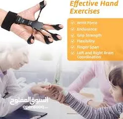  5 جوز  مقبض تمرين اصابع اليدين  المطاطي عيار لتقوية العصب و التخلص من التوتر و صلابة الاصابع و اليد