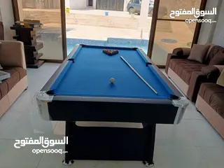  4 بلياردو جديد بالكرتونه فل إضافات 8 قدم