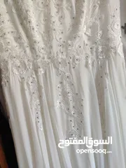  3 فستان عرس ابيض راقي جدا