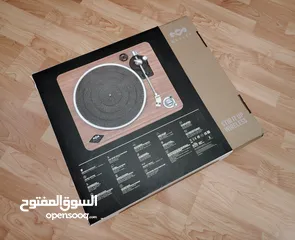 10 Marley Stir It Up Bluetooth Turntable Records Player  جهاز جرامافون، مشغل اسطوانات أصلي جديد بلوتوث