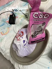  2 لتر بوكس للبسس نضيف كتير فش فيه ولا خراب و الرمل نظيف نظيف