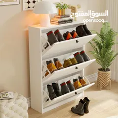  4 خزانة واحدة تغيّر شكل مدخل بيتك! خزانة أحذية قلابة عصرية وموفرة للمساحة نظّمي مدخل منزلك بذكاء