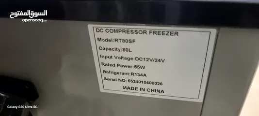  3 Small DC compressor Freezer 80Liter capicity