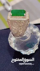  3 Natural Emerald&White Diamonds