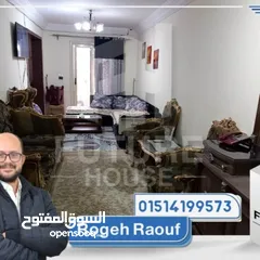  3 شقة للبيع 115 م سيدي جابر متفرع من شارع المشير