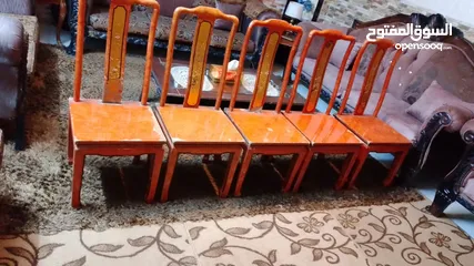  4 خمس كراسي طاوله سفراء فقط مستعمل للبيع