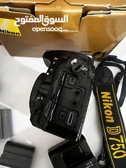  8 كاميرا نيكون 750d مع ملحقاتها 