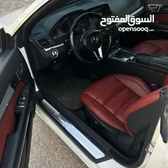  22 سيارة مرسيدس بنز E200 موديل 2013 بحالة ممتازة Mercedes Benz لون ابيض , فرش خمري , كشف بسعر مغري