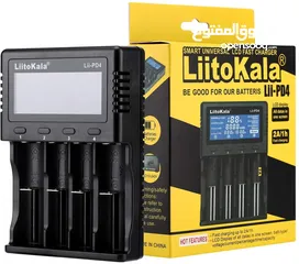  1 شاحن بطاريات رباعي  ليثيوم مع شاشة عالي الجودة LIITOKALA LII-PD4 Smart Battery Charger