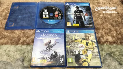  1 Uncharted 4/The last of us/ Horizon/  FIFA 17/ العاب Ps4