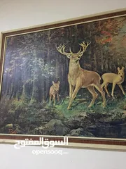  2 لوحة فنية رسم زيتي بحالة ممتازة