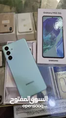  5 مستعمل ايام Samsung M55 5G رام 16 جيجا 256 أغراضة والكرتونه الأصلية متوفر توصيل