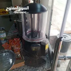  2 ماكينة  عدد 2  سحلب+ عدس  spm ايطالي تسخين على البخار
