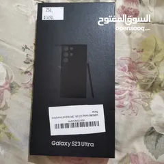  4 Samsung S23 ultra 256 لون اسود جديد