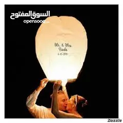  6 منطاد  مناطيد شعلة نار محلقه  للاعلى تكتب عليها امنياتك و تطللقها للسماء عاليا لون ابيض
