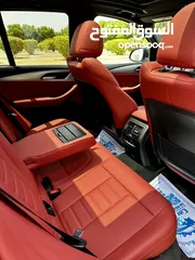  9 BMW X3 2021رمادي داخل احمر
