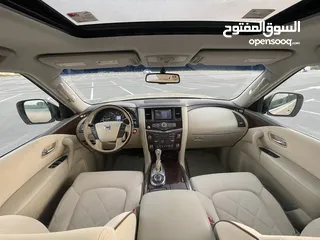  9 نيسان باترول V8 موديل 2016 الماكينة الصغيرة سيارة بحالة ممتازة من الداخل والخارج