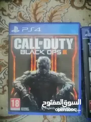  4 أقراص بلايستيشن فور و تتطور لالفايف ذا لاست اوف اس 2 و رزدنت ايفل 4 الكلاسك  call of duty black ops3