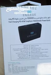  1 بور بانك power bank سريع ولاسلكي وشاحن Gan 65 واط سريع