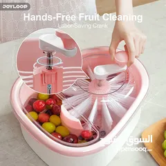  1 جهاز تنظيف الفواكه الخضروات الفاكهة مع وعاء