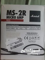  4 Marshall ms-2 micro amp  وارد بريطانيا صنع الفيتنام  سماعة قيتار الكتروني
