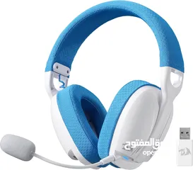  1 Redragon H878 3-Mode Wireless Blue Lighting Gaming Headset - Lightweight - 7.1 Surround Sound