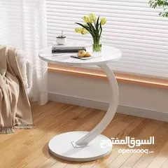  6 طاولة جانبية مستديرة على شكل حرف c مثالية لكل زاوية بالبيت (سكملة) احجزها قبل الكل