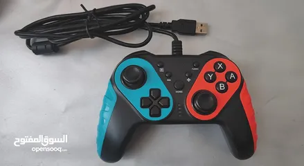  1 يد تحكم للالعاب سوتش وكمبيوتر يو اس بي switch and pc game controller