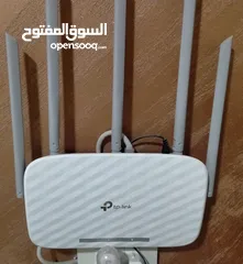  4 TP-Link archer C60 AC1350 dual band wireless router +  تي بي لينك - مقوي اشارة الانترنت اللاسلكي،
