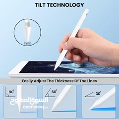  4 قلم للجوال والايباد للرسم والكتابة متوفر منه اكثر من لون وبيجي معه كفة خاصة فيه /stylus pen