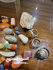  7 ring gem أحجار العقيق و غيرها