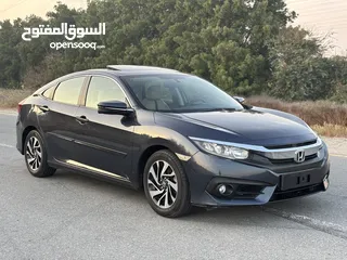  2 HONDA CIVIC—2017–GCC—FREE ACCIDENT—ORIGINAL PAINT—LOW MILAGE—FULL OPTIONS—EXCELLENT CONDITION