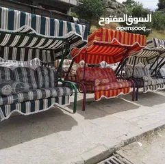  12 العاب حديد مراجيح وسحاسيل للحدائق والمزارع والشاليهات