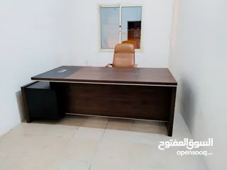  1 Luxury office desk+chair+side drawer