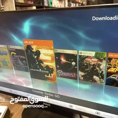  6 اكسبوكس 360 مهكر مع ايدتين 130 لعبه