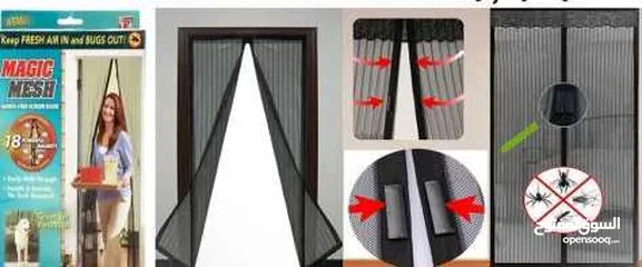  3 ستارة المغناطيسية لمنع الناموس الحشرات من دخول المنزل magic mesh