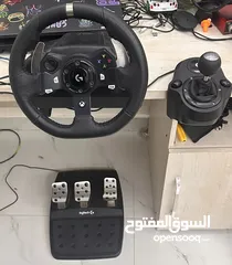  2 Logitech G920 steering wheel سكان للاكس بوكس و البليستيشن مع الجير و جميع ملحقاته