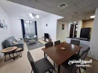  19 للايجار الشهري شقة مفروشة غرفتين وصالة في عجمان منطقة النعيمية أبراج السيتي تاور