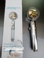  12 دش المروحة مع فلتر دوش حمام تقويه الماء و تنقيتها من الشوائب يقوي ضغط الماء
