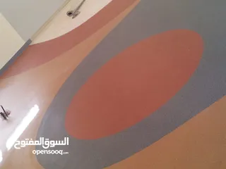  9 ارضيات . PVC . رولات وشرحات . فينيل للمستشفيات والحضانات والنوادي الرياضية  وروضات مصانع مراكز إعاقة