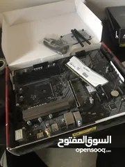  2 مذر برود ازروك b550 phantom amd وايفاي مع رام 16 جيجا ddr4