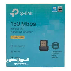  5 TP-LINK 150 MBPS WIRELESS N NANO USB ADAPTER TL-WN725Nيو أس بي لاسلكي 