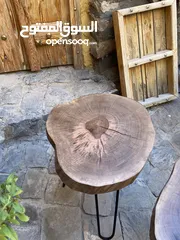  2 طاولات من اخشاب الجوز المحلي